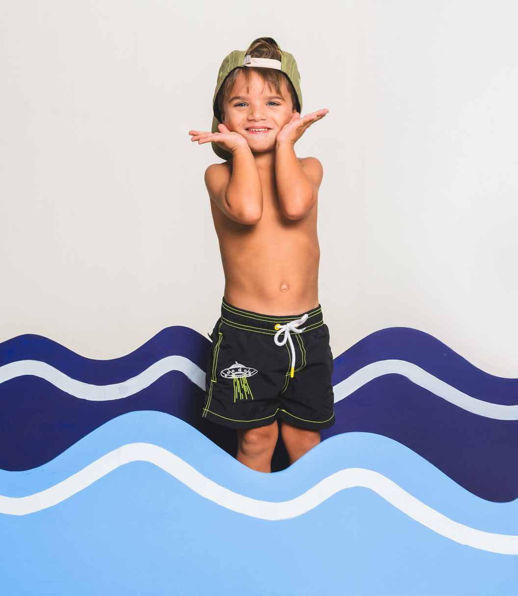 Alien Black Swimsuit Boys