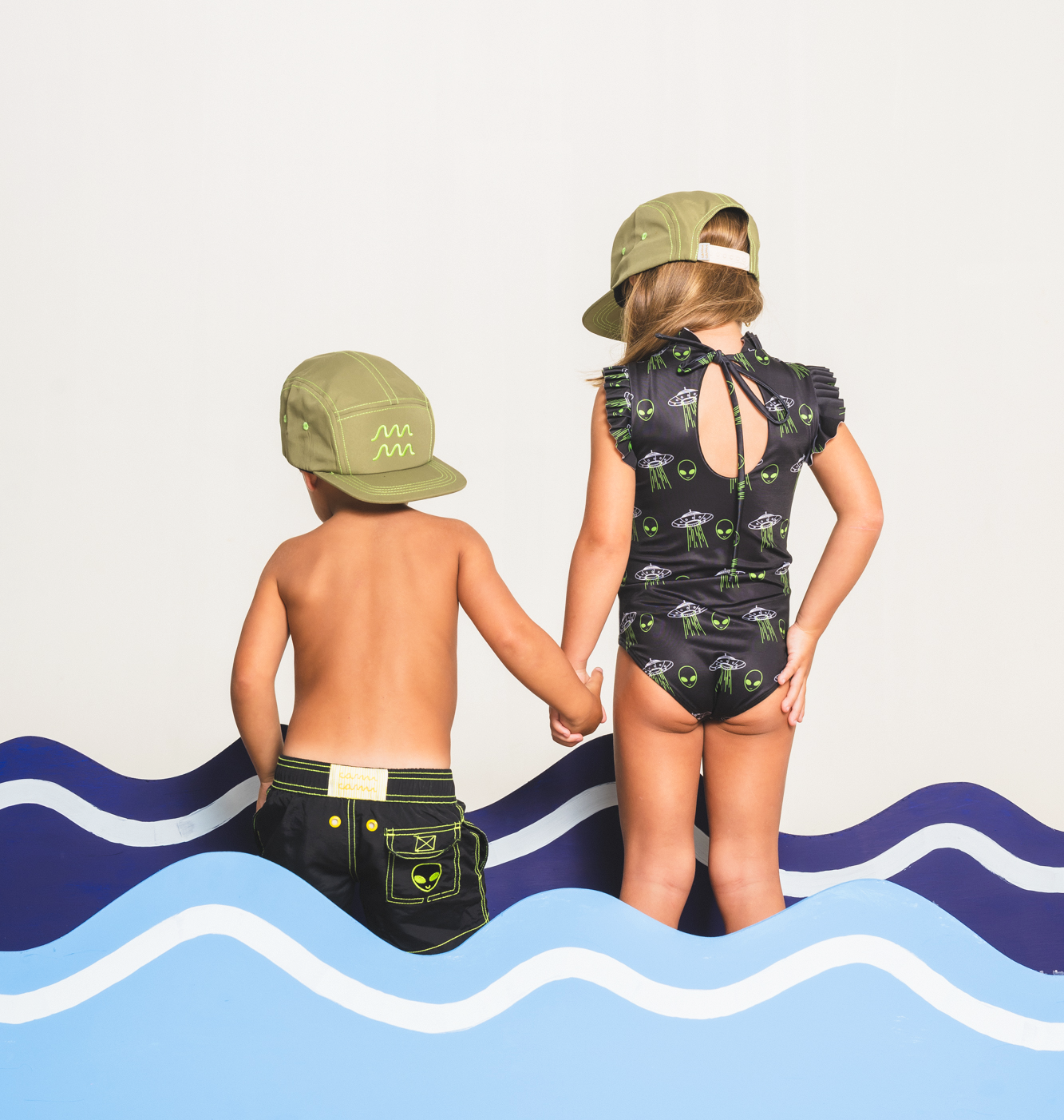 Alien Black Swimsuit Girls