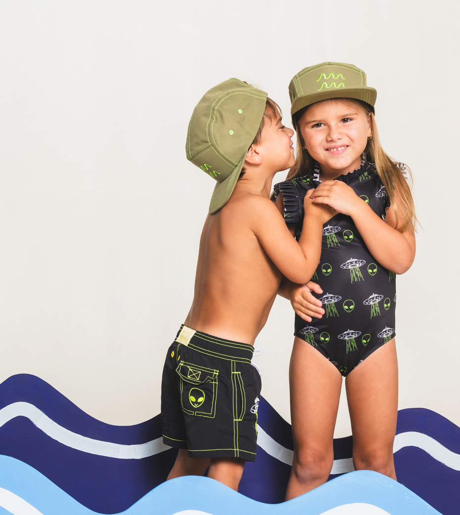 Alien Black Swimsuit Boys