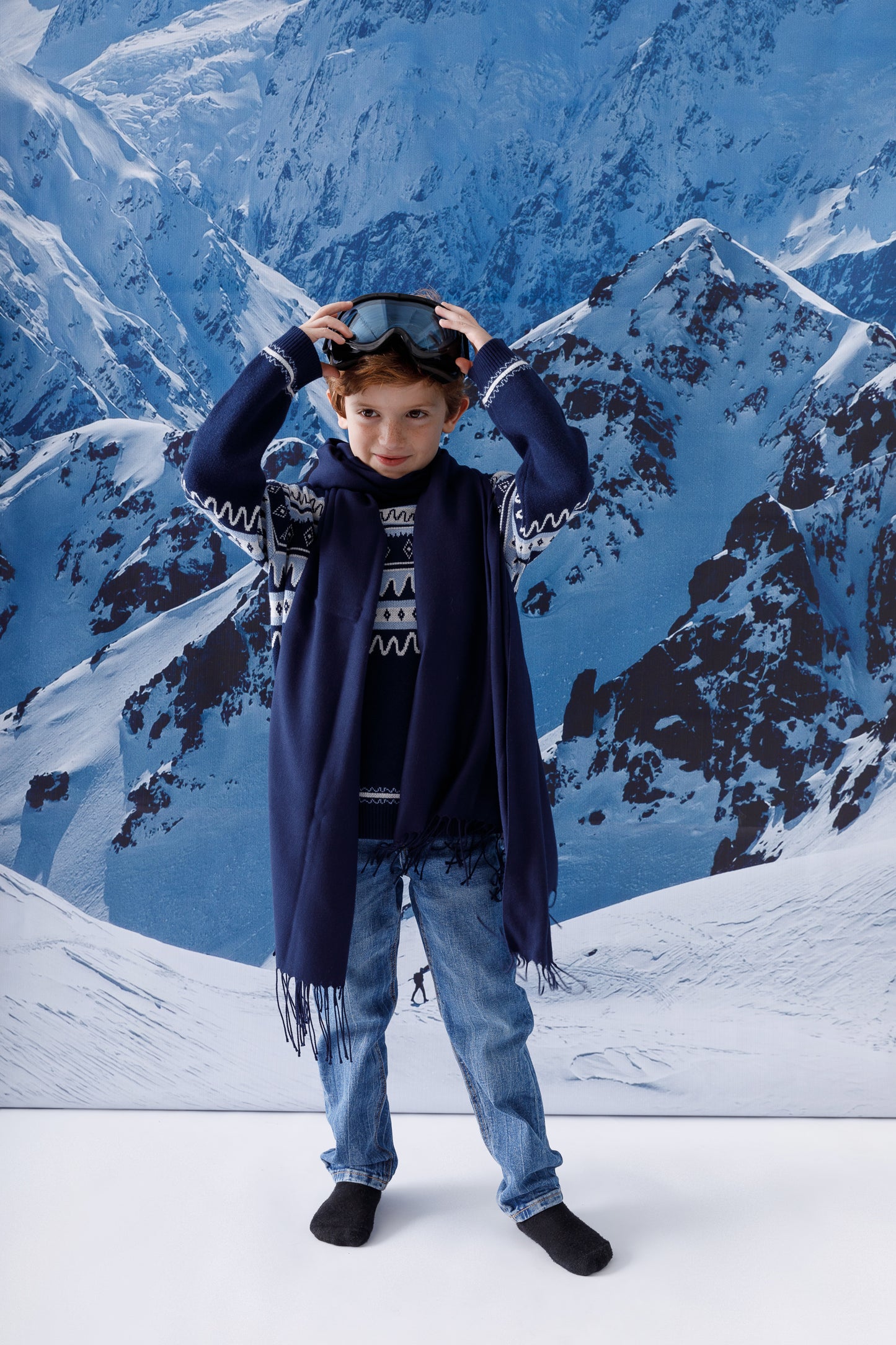 DAGIA x cami cami Blue Winter Sweater