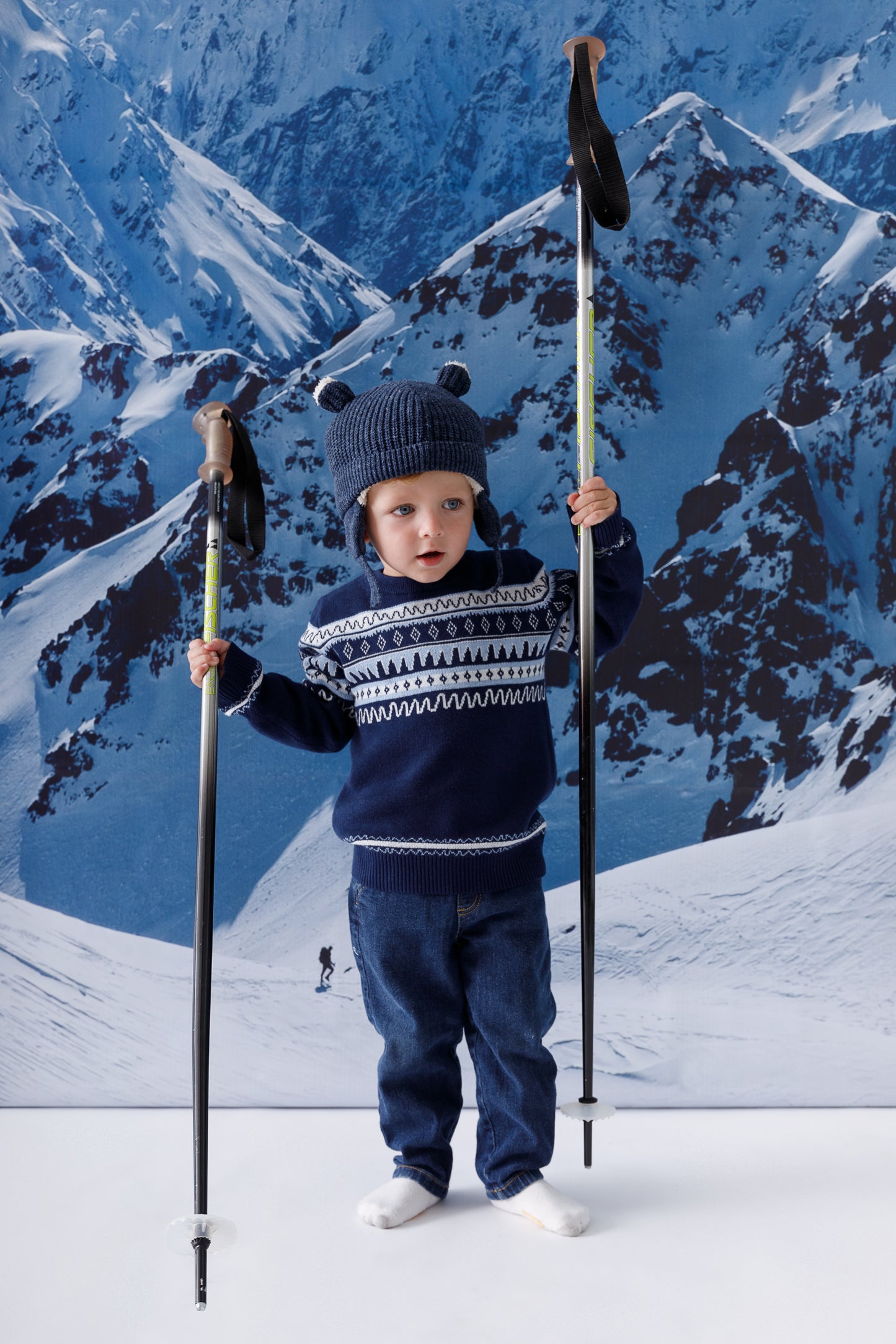 DAGIA x cami cami Blue Winter Sweater