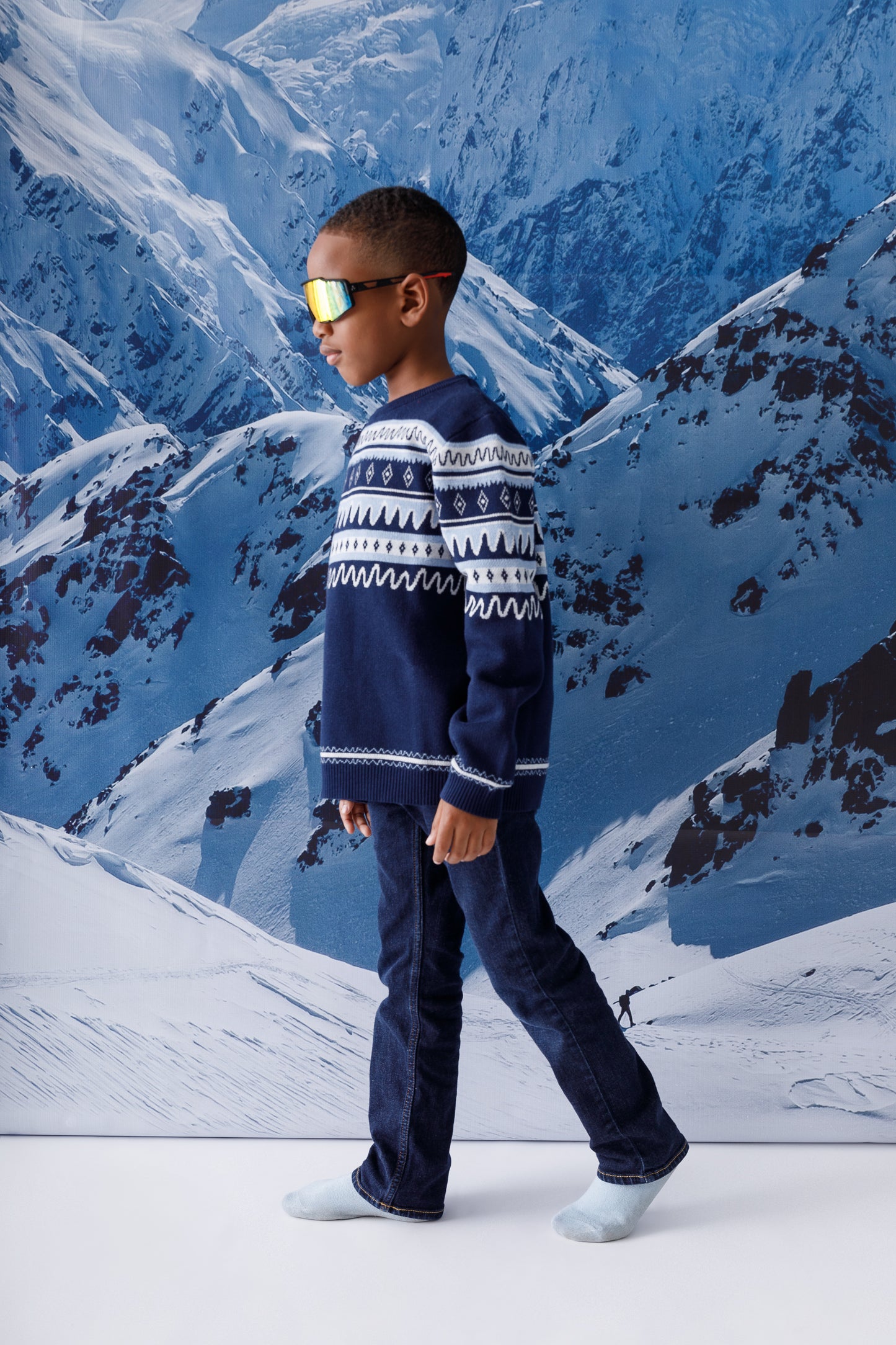 DAGIA x cami cami Blue Winter Sweater