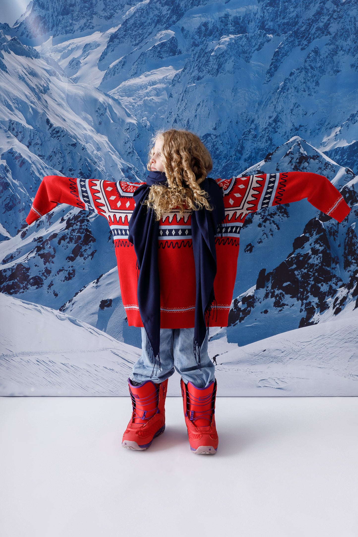 DAGIA x cami cami Red Winter Sweater