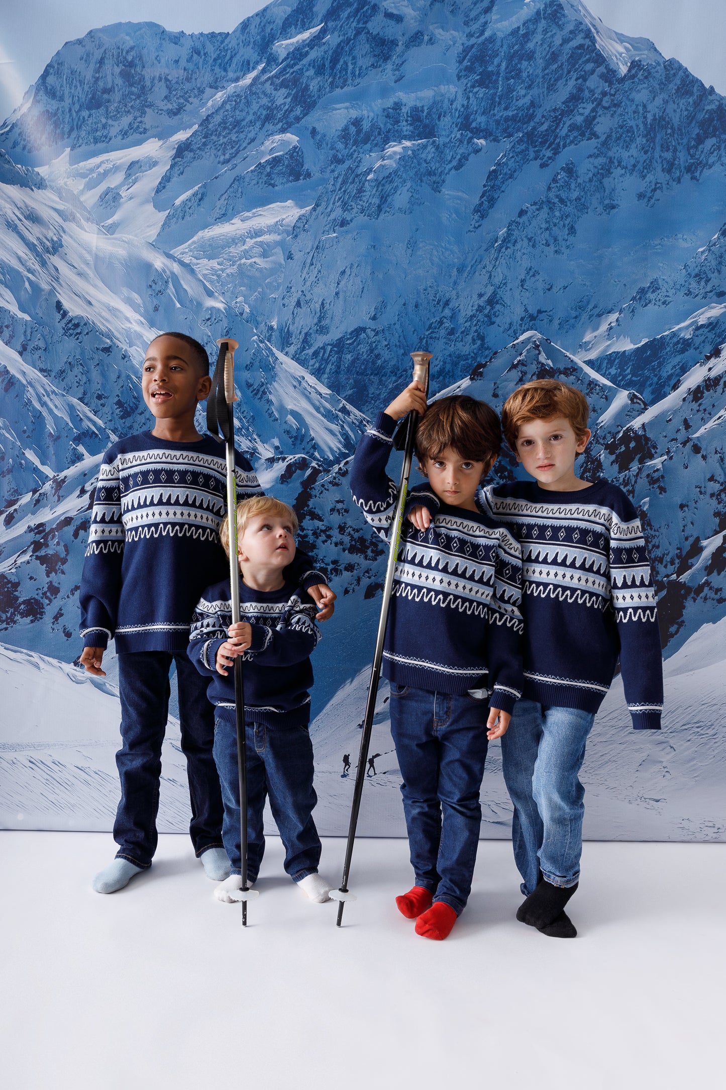 DAGIA x cami cami Blue Winter Sweater