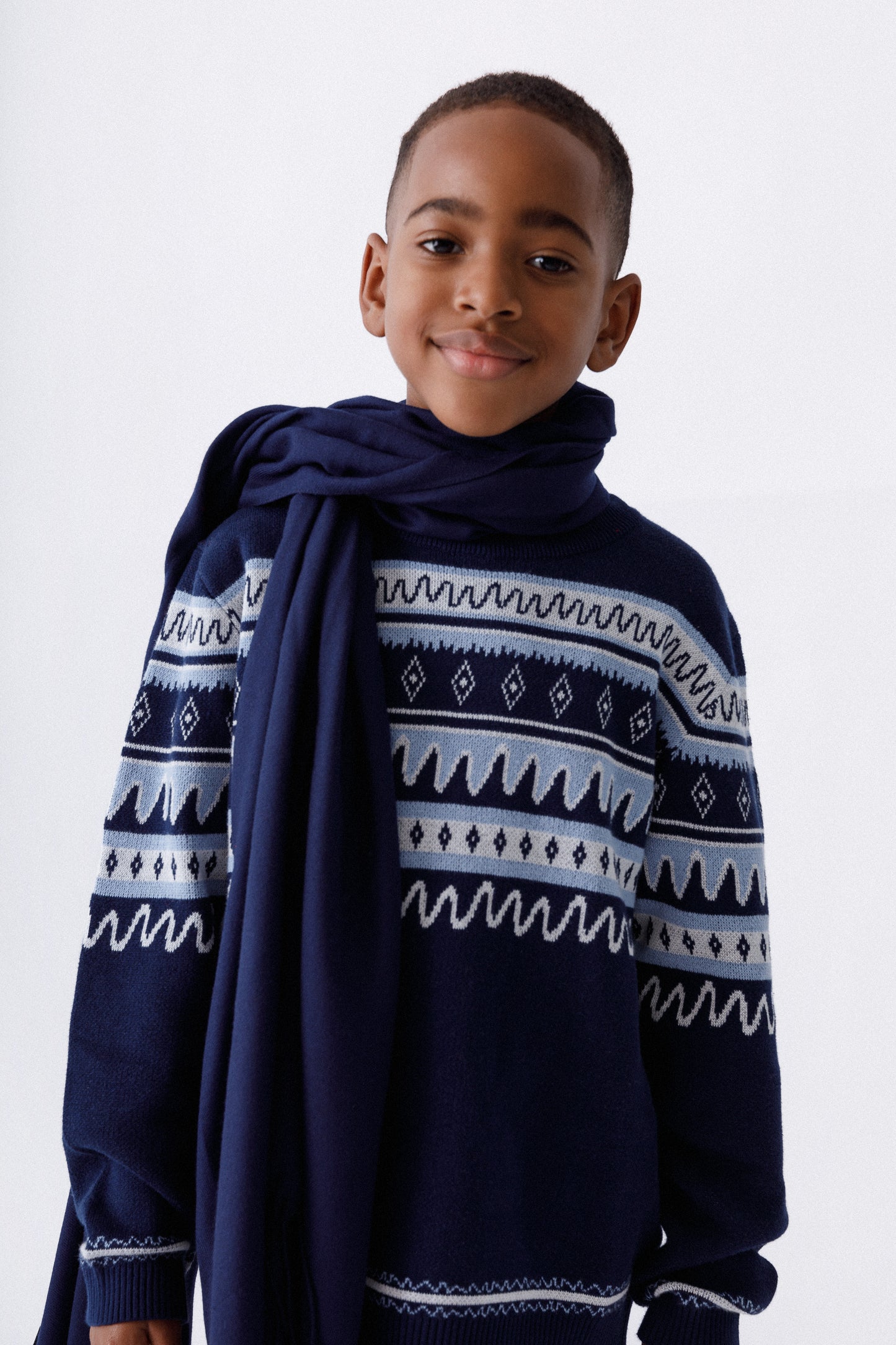 DAGIA x cami cami Blue Winter Sweater