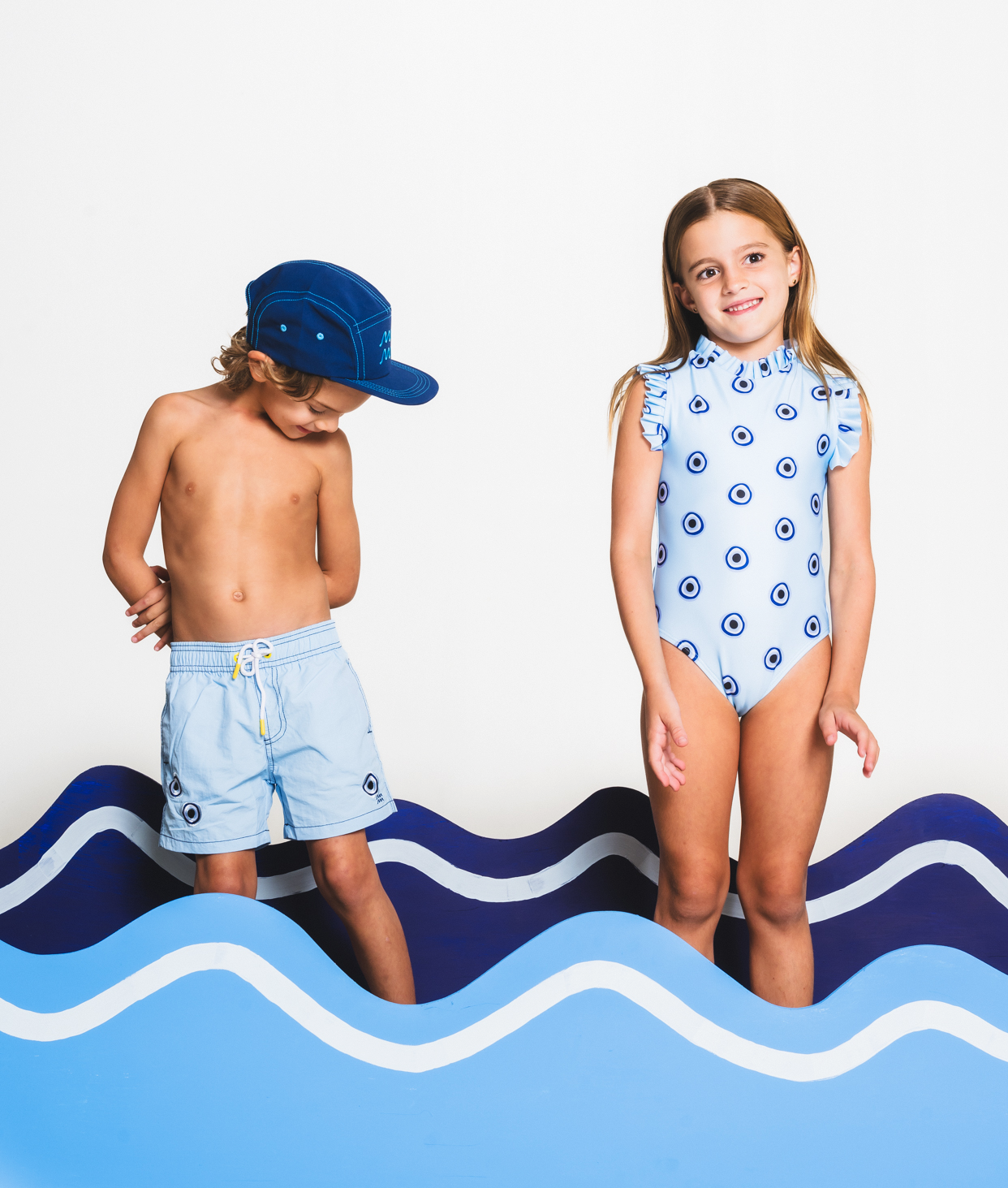 Evil Eye Blue Swimsuit Boys