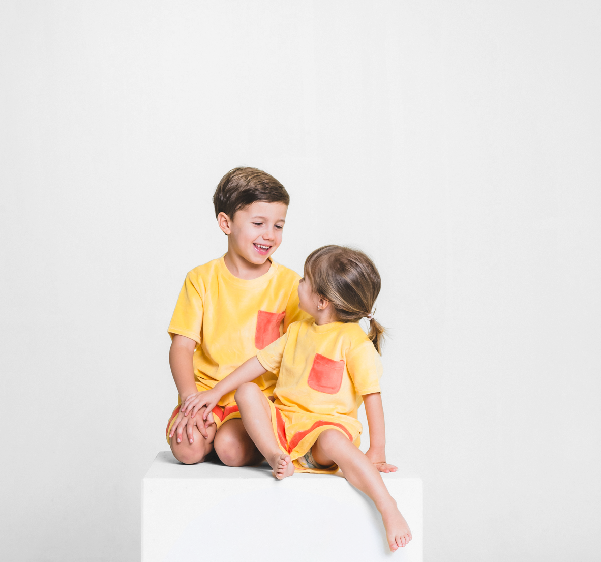 Yellow Happy Terry Set