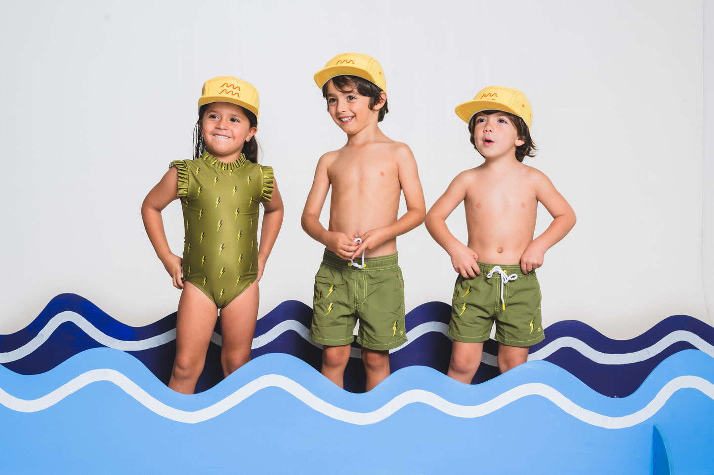 Bolt Green Swimsuit Boys