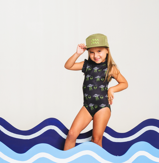 Alien Black Swimsuit Girls